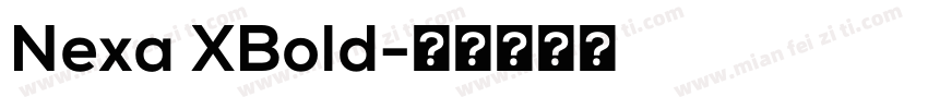 Nexa XBold字体转换